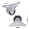 SKIR'CO (Pack of 8 pcs) Small 30 mm Furniture Castors,