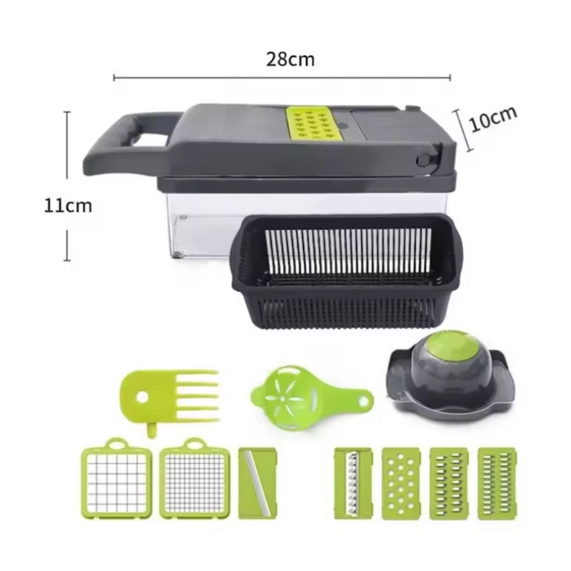 Multifunctional Vegetable Chopper 14 in 1 - Food Slicer, Dicer