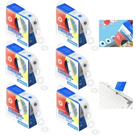 Hole Punch Reinforcement Stickers 1500 Pack Hole Reinforcement Rings Loose-Leaf Paper Paper Hole Reinforcement Ring Labels Stickers White Ring Binder Hole Reinforcers for Office School Home