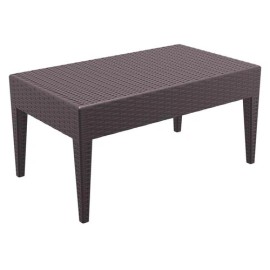 Compamia Miami Resin Patio Coffee Table in Brown