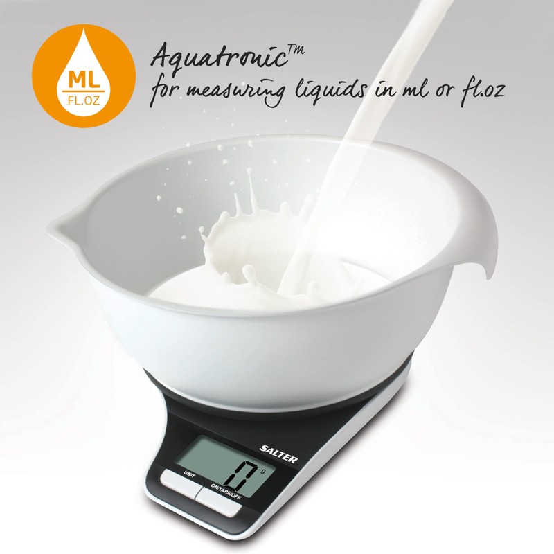 Salter 1089 BKWHDR Measuring Jug Electronic Kitchen Scale, Food/Baking Scale,