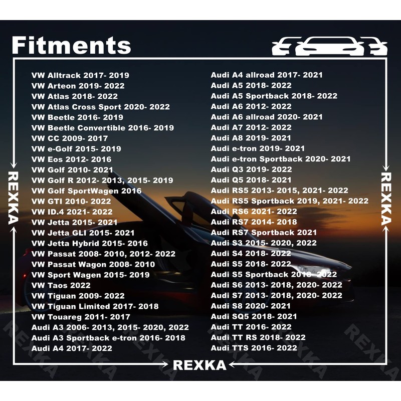 Rexka 20 Sets T25 M5 Fender Liner Bumper Cover Splash