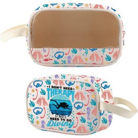 WSNANG Diver Gifts I Just Need Divings Travel Beach Bag Summer Beach Life Diving Girl Waterproof Cosmetic Pouch (Diving Bag CA)