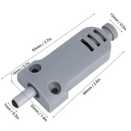 10 PCS Soft Close Damper, ABS Plastic Cupboard Cabinet Door Buffer, Adjustable Damping Bumper Close Adpater, 5~15kg Load Removable Wardrobe Drawer Closing Silencer with 50 Screws