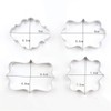 Cookie Cutters Set of 4 Stainless Steel Cookie Cutters Square