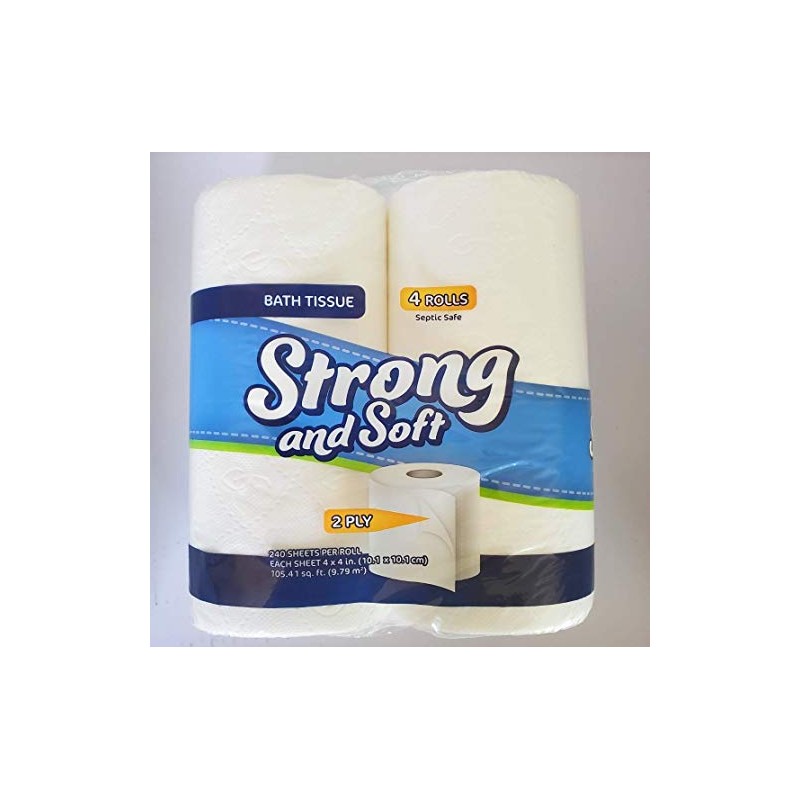 Toilet Paper 4 pack 240 sheets 2 ply