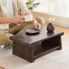 GZQWDC Folding Altar Meditation Table,Japanese Low Floor Table for Sitting