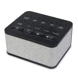 BIGMONAT Portable White Noise Machine, with 10 High-Quality Natural Soothing Sounds, with Memory and Timing Functions, Suitable for Infants, Children, Adults and Home Office Travel, Black