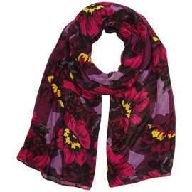 Kipling Women's Viscose Scarf Floral Scarf, Multicoloured (Rose Bloom), One Size