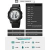 OLAZONE Ultra-Thin Minimalist Sports Waterproof Digital Watches Men with Wide-Angle