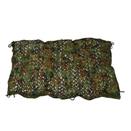 UKUSI Camouflage Woodland Netting,210D Oxford Cloth Camping Military Hunting Shooting Sunscreen Nets for Decoration Camping Theme Party Camping Military Hunting Shooting Sunscreen Nets (1.5M*4M)