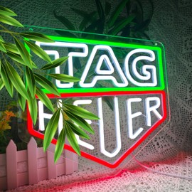 Racing SpeedEdge Neon Sign, Dimmable LED Neon Lights Wall Decor for Garage Bar or Man Cave, USB Powered Racing Art Sign for T@gheuer Fans