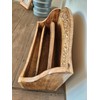 Purity Style Rustic Carved Wooden Letter Rack/Desk Tidy - Three