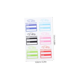 LALAFINA Car Maintenance Stickers 240 Pieces Removable Service Reminder Stickers Next Service Due No Residue Windshield Decals