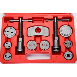 22-Piece Automotive Brake Maintenance Kit – Caliper Piston Reset Tools with Multi-Vehicle Adapter Set in Carry Case