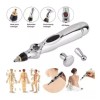 CUPRISHDIKALUR STORE Pluma Masajeadora Electro Estimulación Fascial Acupuntura