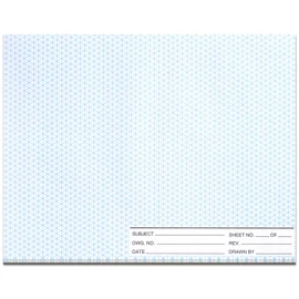 1 Pack 50 Sheets 8.5" x 11" Isometric Graph Paper Pad Landscape for 3D Designs Architecture Landscaping Engineering Drafting (Landscape)