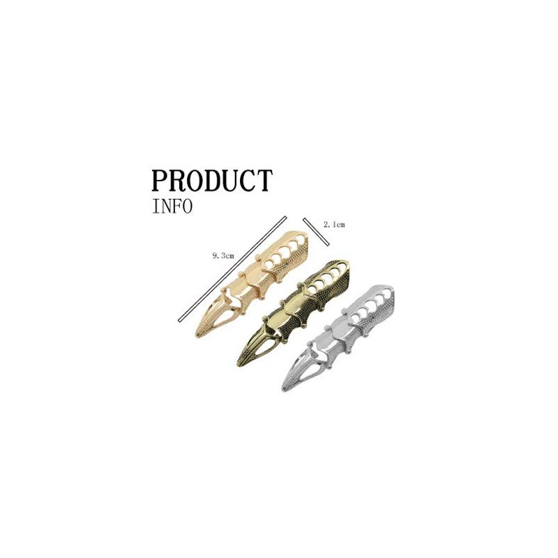 CSIYANJRY99 Women's Knuckle Joint Full Finger Claw Ring Punk Rock
