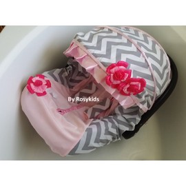 Infant Carseat Canopy Cover Blanket 4 Pc Whole Caboodle Baby Car Seat Cover Kit C030301