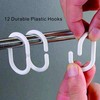 SUJAYU EVA Shower Curtain Liner with 12 Plastic Hooks, 72x72