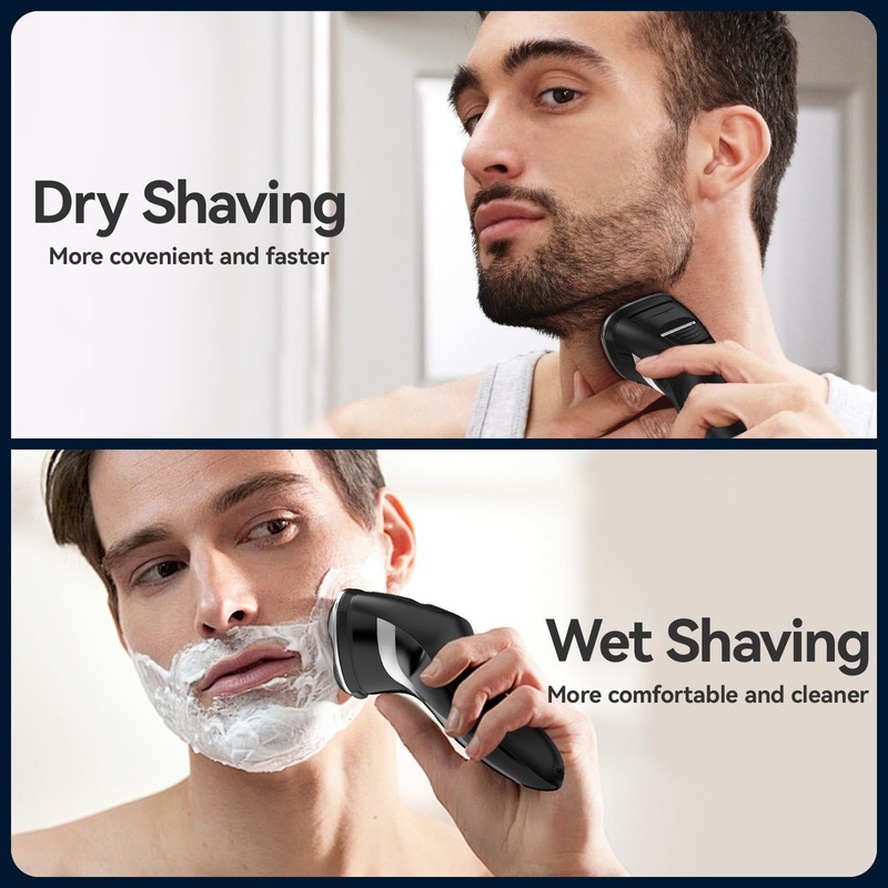 MAX-T Electric Razor for Men, 4D Rotary Shaver Razor for