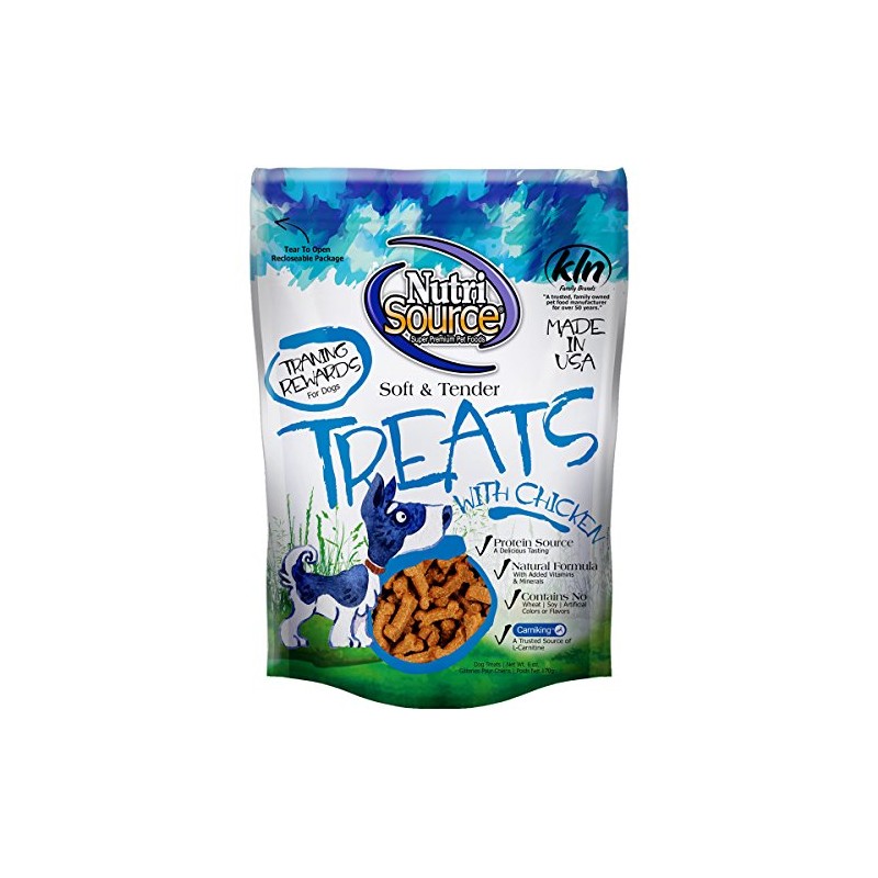 Nutri-Source Soft and Tender Treats, Chicken, 6 Ounce Per Bag