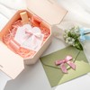 MORSUNBELA 50 Pcs Light Pink Bow,Small Satin Bows for Gift