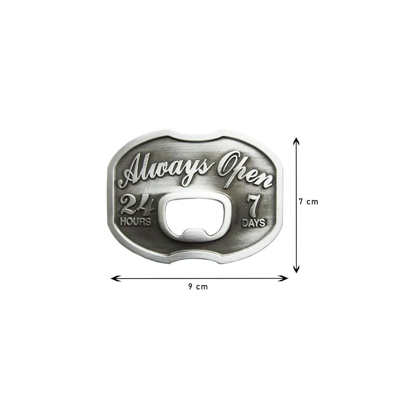 Always Open Belt Buckle 3D Look Buckle for Belt Buckle