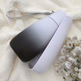 MITOCAPY Foldable Portable Dog Water Bottle, Food Grade Plastic Dog Water Bowl Dispenser, High-Temperature Resistant Dog Accessories for Outdoor, Travel Gifts for Dog(19Oz, Black&White)