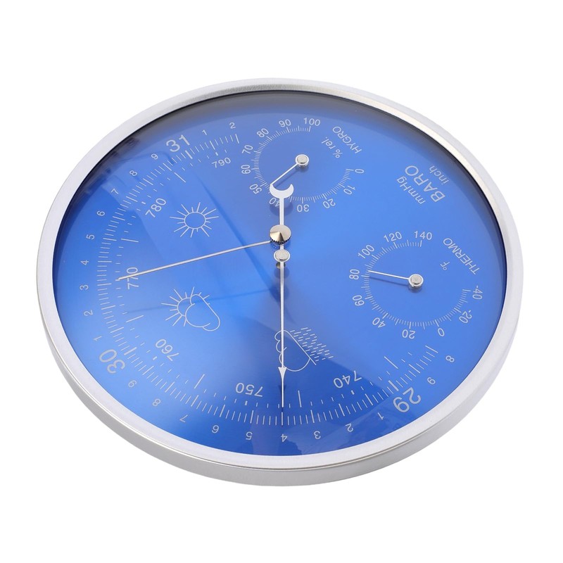 Pyhodi Thermometer Barometer Hygrometer, 3 in 1 All Season Wall