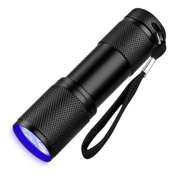 Mercader Digital 2 Pz Linterna Uv Lámpara Luz Led Negra