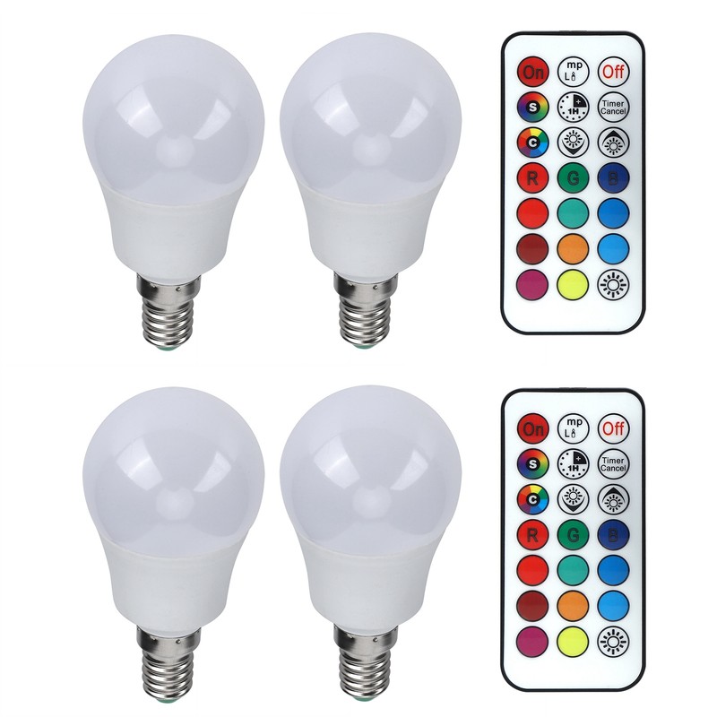 45W LED RGB Bulb Light Colorful Changeable Remote Control Lamp