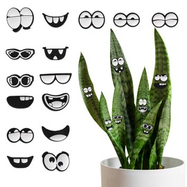 Plant Magnets, Magnetic Plant Charms, Plant Eyes Magnets, Plant Magnet Eyes, Plant Magnets for Potted Plants, Magnet Plants, Plant Face Magnets, Magnetic Plants (15 pcs)