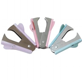 Skyzone 3 Pack Staple Remover, Staple Remover Tool with Steel Jaws, Extra Wide Finger Grip, Mini Staple Remover Binding Supplies Removal Tool for School Office Home