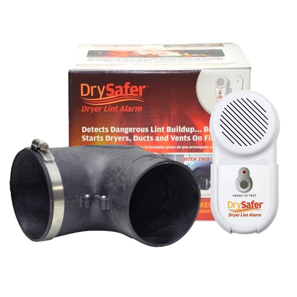 DrySafer Dryer Lint Alarm Plus Patented System Alerts Users of Dangerous Lint Buildup That Can Cause Flammable Overheating. Helps Reduce Drying Time to Save Energy. Made in The USA