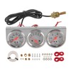 JDMSPEED 2 inch Triple Gauge Set - Oil Pressure, Water