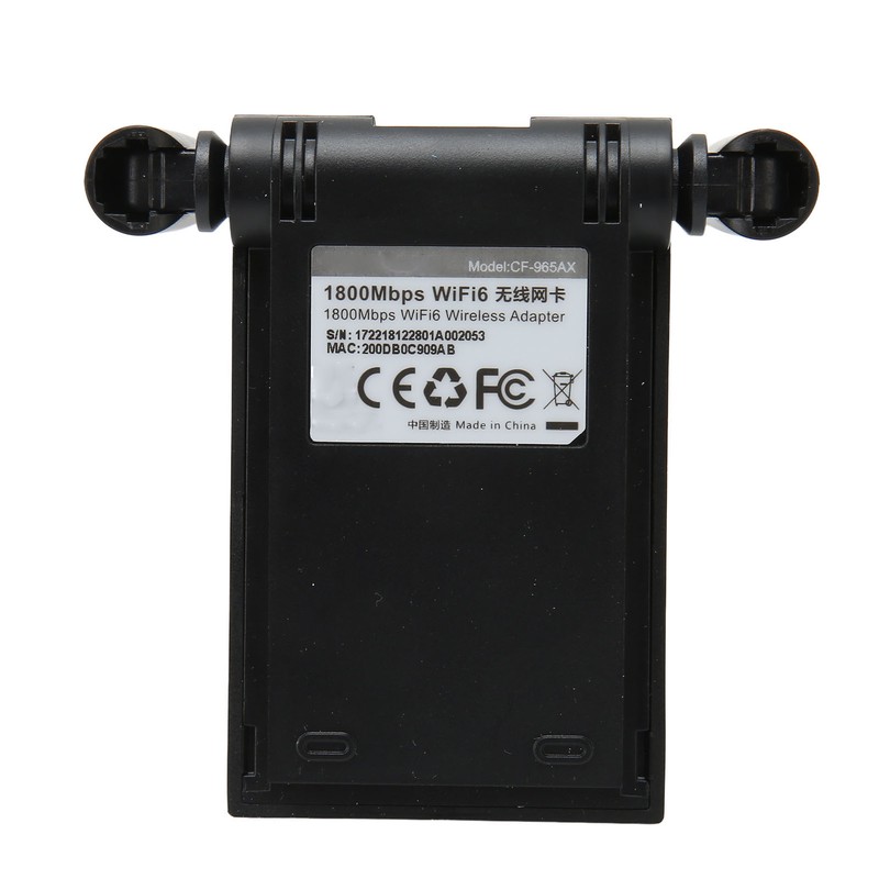 AX1800 WiFi 6 USB Adapter 2.4GHz 5GHz Dual Band WPA3