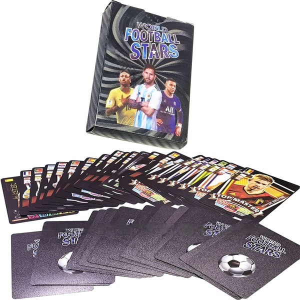 Yoimckay 55 Stück Karten Fußballkarten, Fußballkarten Collectible, World Cup Fußball