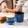 Hasense Ceramic Butter Crock with Lid, Butter Dish for Countertop