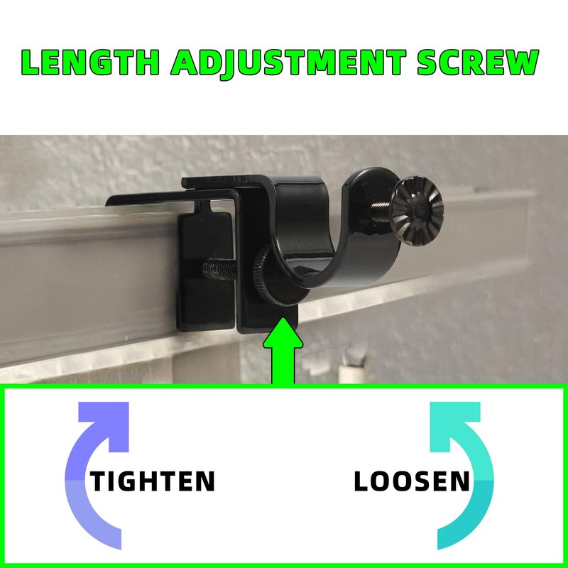 Outside Mounted Blinds Curtain Rod Bracket (Only Fit for 1.3-2