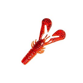 Z-MAN TCRAW4-370PK6 Turbo Crawz 4" Fire Craw 6 Pack, Multi, One Size