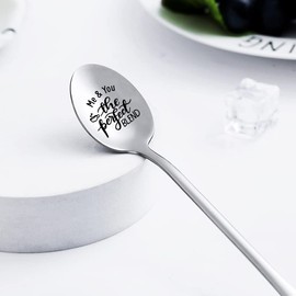 Boyfriend Girlfriend Spoon Gifts for Anniversary Birthday Gifts for Husband Wife Tea Coffee Spoon for Coffee Lovers Engraved Me & You The Perfect Blend Spoon for BF GF Fiance Couple Gifts for Christmas