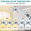 SHOWDI Ceiling Fan with Lights and Remote, 6 Blade App