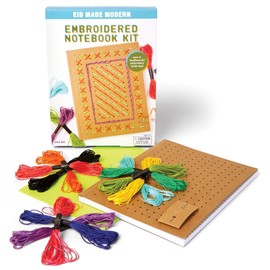 Kid Made Modern Embroidered Notebook Craft Kit - Kids Arts & Crafts | Kid Journal