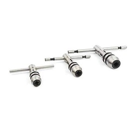 BIG HORN 19281 - T-Handle Tap Wrench Solid Jaw (3 Piece)