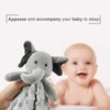 BORITAR Elephant Baby Security Blanket Soft Minky Dot Fabric Lovey