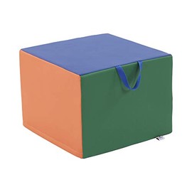 SoftZone Cozy Cube, Adult Flexible Foam Seating, Colorful Classroom Soft Seats, Portable Square Ottomans for Classrooms and Homeschool - Assorted
