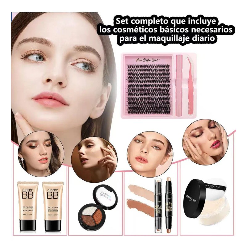 138 Kit De Maquillaje Profesional Completo Para Principiante