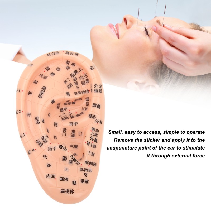 600Pcs Acupressure Ear Beads Massage Acupoint Pressure Stimulation Paste Ear