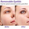 WBCBEC 3 Pairs Replacement Eyelids for Mannequin Head Removable Realistic